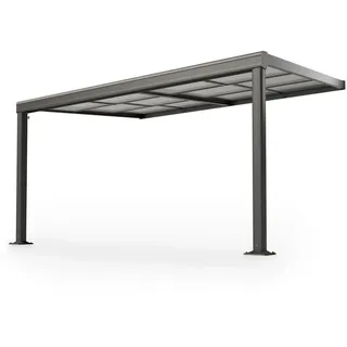 Juskys Terrassenüberdachung Jakarta 400 x 300 cm grau