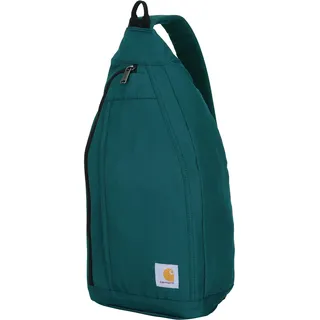 Carhartt Unisex Strapazierfähige Schultertasche, Seitlicher Schnalle, Tablet-hülle und Verstellbarem Riemen Sling, Crossbody-Rucksack (Greenstone), Einheitsgröße