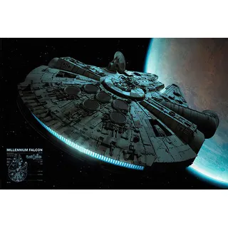 Star Wars Poster Millennium Falcon