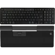 Contour SM Pro WL Regular vegan leather+Balance Keyboard DE retail (DE, Kabelgebunden), Tastatur, Schwarz
