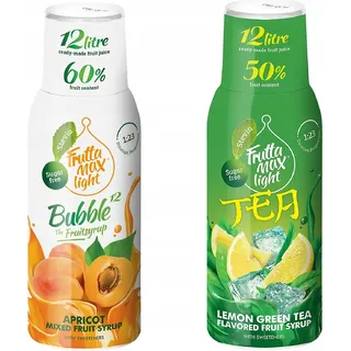 FruttaMax Sirup Set Aprikose Eistee Grüntee 2x500ml Zuckerfrei Drink