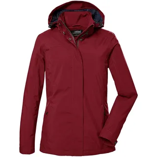 killtec Damen Funktionsjacke/Outdoorjacke mit abzippbarer Kapuze KOS 42 WMN JCKT, rot, 36, 41282-000