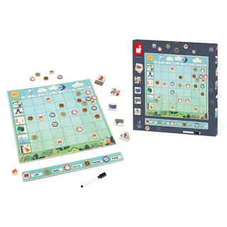 Janod Magnettafel - Wochenplan für Kinder - Lernspielzeug