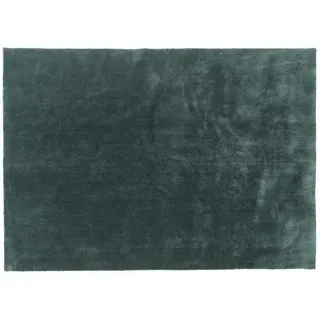 P & B Hochflorteppich , Grün, Dunkelgrün , Textil , Uni , rechteckig , 200x300 cm , Teppiche und Böden, Teppiche, Hochflorteppiche & Shaggys