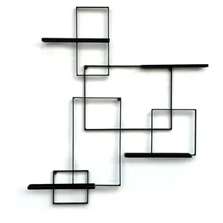 DanDiBo Ambiente Weinregal 75 x 90 x 10 cm Schwarz