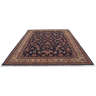 morgenland Wollteppich »Golpayegan Blumenmuster Blu scuro 302 x 216 cm«, rechteckig, 10 mm Höhe, Unikat mit Zertifikat morgenland Dunkelblau B: 216 cm   1 St.