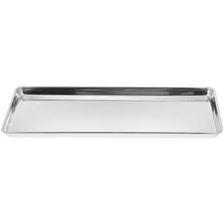Homoyoyo Edelstahl Teller Rechteckig Platzteller Camping Teller Obstteller Dekoteller Servierteller Speiseteller Snackteller Dessertteller Sushiteller Servierplatte Lebensmittel Serviertablett
