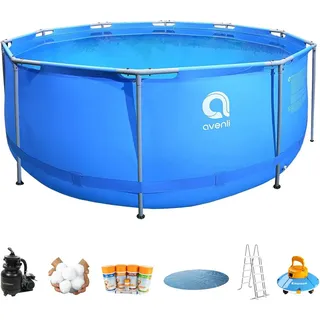 Avenli Frame Pool Rondo 366 x 122 cm - Komplettset Comfort Clean