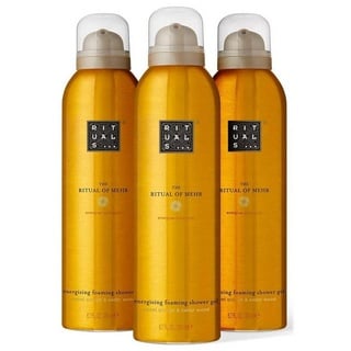 RITUALS The Ritual of Mehr Vorteilspack mit 3 x Duschschaum – Duschgel mit Süßorange und Zedernholz – süßer und belebender Duft – Value Pack 3 x 200 ml