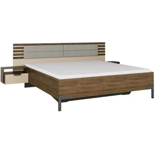 Rauch Bettanlage Barea ca. 180x200 cm Champagner/Eiche dunkel