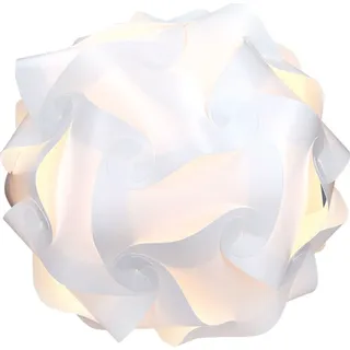 kwmobile DIY Puzzle Lampe XL Lampenschirm - Deckenlampe Pendelleuchte Schirm Teile - Jigsaw Puzzlelampe min. 15 Designs Ø ca. 40 cm - in Weiß