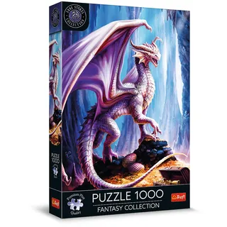 Trefl Premium Plus Quality - Puzzle Fantasy Collection: Schatzbewacher - 1000 Elemente, Serie von Bildern aus der Fantasy-Welt, Anne Stokes, für Erwachsene und Kinder ab 12 Jahren