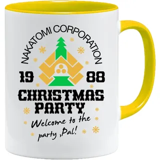 Nakatomi Corporation 1988 Tasse | Lustige Firmenfeier Kaffeetasse | für Kollegen & Freunde | Beidseitig Bedruckter Keramikbecher