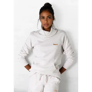 Bench. Loungewear Longsweatshirt, mit Stehkragen in Layeroptik und Kängurutasche, Loungewear, beige, meliert