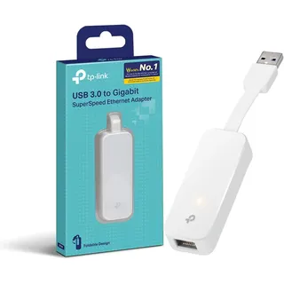 TP-Link UE300 USB auf Ethernet Adapter, USB 3.0 zu RJ45 1000Mbps Ethernet LAN Netzwerkadapter, Plug-and-Play in Windows 11/10, Mac OS und Linux OS, Faltbares und tragbares Design, 1-Pack