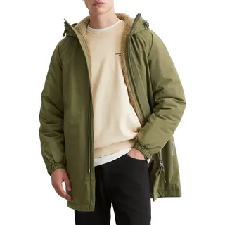 Marc O'Polo Denim Herren Parka mit Kapuze wasserabweisend, Grün (Capulet Olive), S