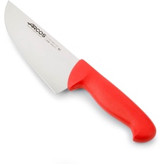 Arcos Serie 2900 - Metzgermesser Steakmesser - Klinge Nitrum Edelstahl 170 mm - HandGriff Polypropylen Farbe Rot