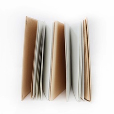 ARTWAY Tree Free Skizzenbuch/Notizbuch, Akkordeon, 16 x 12 cm, 120 g/m2, weißes Baumwoll-Stoffpapier