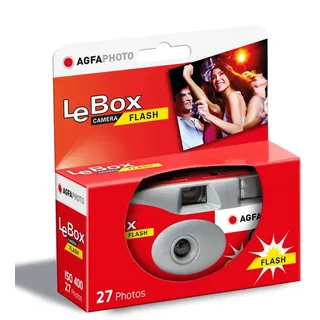 AgfaPhoto LeBox Flash Einwegkamera, 1 Stück