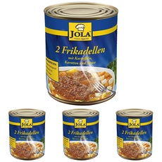 Jola Frikadellen mit Kartoffeln, Karotten und Sauce, 800 g (Packung mit 4)