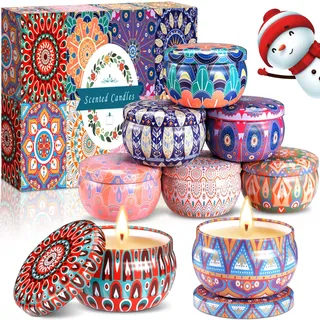 MULEVIP Duftkerzen Geschenkset für Frauen,Duftkerzen Set,8 Pack Natürliches Sojawachs Aromatherapie Kerzen Aroma Kerzen für Muttertag,Geburtstag,Valentinstag,Bad,Yoga,Stressabbau