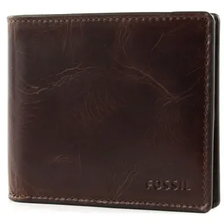 Fossil Derrick Geldbörse RFID Leder 11 cm dark brown