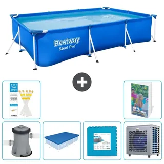 Bestway Steel Pro Rechteckig - 300x201x66 cm - 7-teilig S290 - Blau