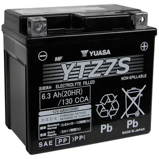 YUASA Batterie YUASA Vorinstalliert Aktiviert YTZ7S Husqvarna 511 Te 2011-2012-2013