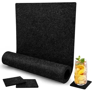 LOMUG Tischläufer aus Filz 150x40 cm Filzstoff Tischband Filzläufer Tisch Abwaschbar Tischdecke, Große Desk Matte, Schreibtischunterlage Filz, Desktopschutz Schreibtischmatte für Büro Zuhause Esstisch