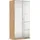 Drehtürenschrank 91 x 197 x 54 Braun