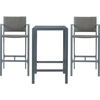 casa.pro Bartischset ‘Avise’ 3-tlg. Aluminium