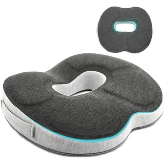 Yolispa Anti-Dekubitus Sitzkissen,Orthopädisches Donut-Kissen Sitzring,Steißbeinkissen Donut Ergonomisches Stuhlkissen für Bürostuhl Auto Wirksam zur Linderung von Hämorrhoiden, Prostata, Steißbein
