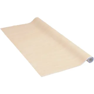 Venilia Möbelfolie selbstklebend, Ahorn Holzoptik, 45 cm x 2 m, Deco Standard, PVC, langlebig, einfache Entfernung, hitzebeständig, reißfest, 55664