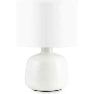 Konsimo Nachttischlampen STIVUS, Weiss, Keramik, 31,5x22x15,5cm - Grün