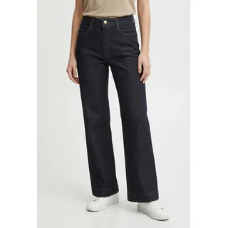 Weite Jeans MAC "DREAM WIDE", Damen, Gr. 40, N-Gr, fashion rinsed, Web, Obermaterial: 75% Baumwolle, 12% Modal, 9% Polyester, 4% Elasthan, Jeans Weite Jeans, mit Fransen am Saum