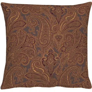 Dekokissen APELT "3313 INDIAN SUMMER" Gr. 2, braun (bronzefarben, ornamente unifarben), B:49cm L:49cm, Kunstfaser, Polyester, Dekokissen_Sitzkissen_Kissenhüllen, Dekokissen, Kissenhülle ohne Füllung, 1 Stück