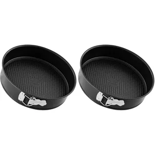 Zenker Promotion Springform 20cm mit Flachboden – Hochwertiges Stahlblech, Antihaftbeschichtung, Made in Germany, hitzebeständig bis 230°C, Silver (Packung mit 2)
