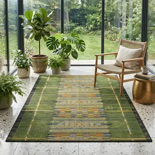 Gino Falcone Outdoor-Africa 38 Outdoor-Teppich 300 x 400 cm Grün