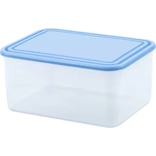 Curver 2L Frischhaltedose Lebensmittelbehälter Vorrats Gefrierdosen Lunchbox - Blau, Transparent