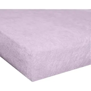 MOONLIGHT Spannbettlaken »Harmony, Frottee-Stretch, mit Rundum-Gummi« ideal für Matratzen mit einer Steghöhe bis zu 25 cm, lila
