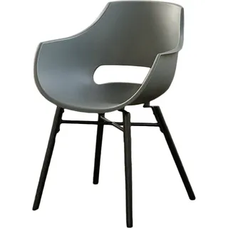 KAWOLA Stuhl ZAJA Esszimmerstuhl Kunststoff anthrazit - Grau