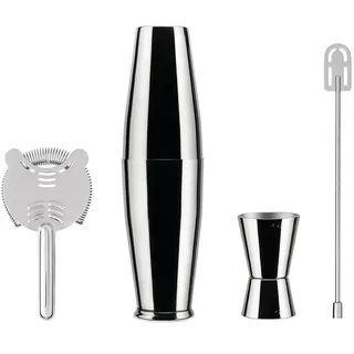 Alessi Shaker Boston INOX Glas Edelstahl 18/10 Mehrfarbig One Size