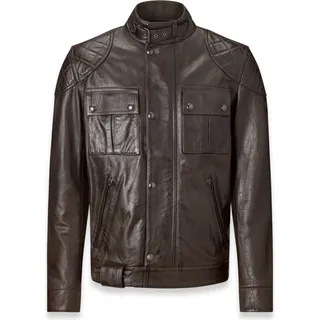 Belstaff Brooklands Motorrad Lederjacke, off schwarz, 2XL