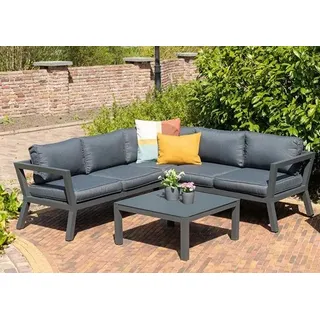 Garden Impressions UTAH Aluminium Ecklounge Gartenmöbel Sitzgruppe anthrazit