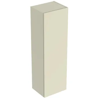 Geberit Smyle Square Mittelhochschrank 36 x 118 x 29,9 cm Sand-grau Hochglanz Holz