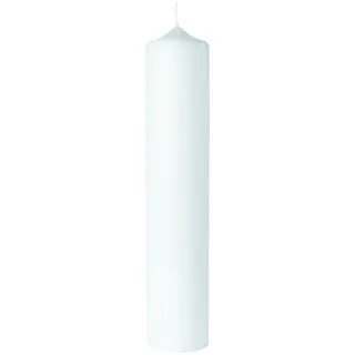 Rayher Stumpenkerze 30 cm 6 cm ø weiß