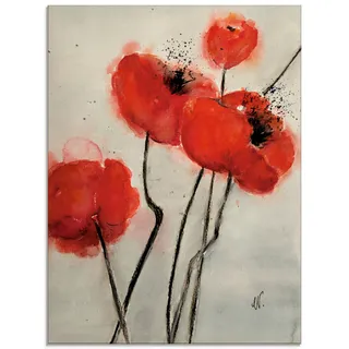 Artland Glasbild »Roter Mohn«, Blumen, (1 St.), in verschiedenen Größen, rot