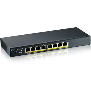 ZyXEL GS1900-8HP V3 8-Port GbE L2 PoE Smart Switch, 802.3at lüfterlos PoE+ 70W