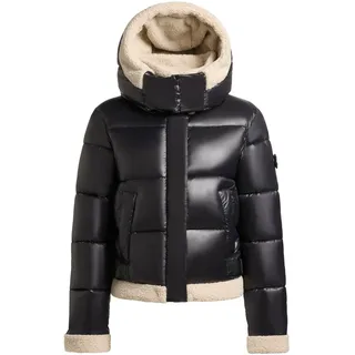 Winterjacke KHUJO "Winterjacke Nessie2", Damen, Gr. XXL, schwarz, Obermaterial: 100% Nylon NY.  Obermaterial: Futter: 100% Nylon NY. 100% Polyester PES., Jacken Winterjacke