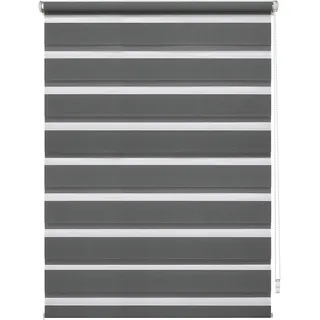 GARDINIA Doppelrollo EasyFix 75 x 150 cm Anthrazit
